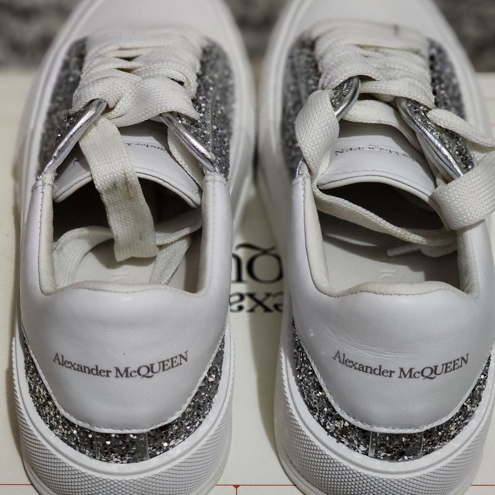 Alexander McQueen glitter Sneakers in excellent condition - only wore them once.